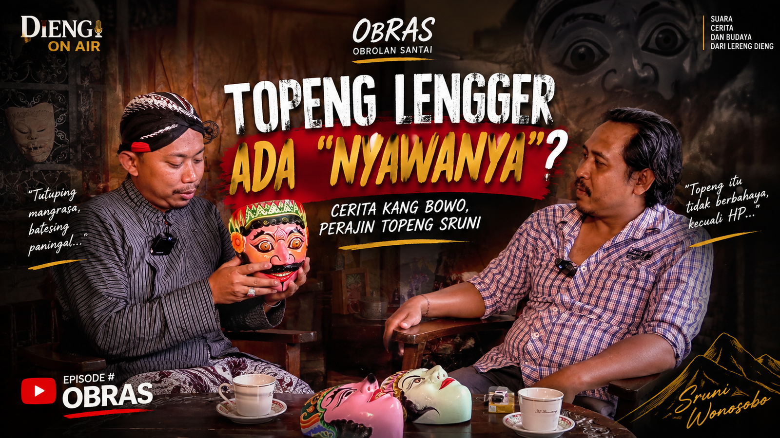 Ilustrasi Kang Bondet Bowo: Topeng Lengger, Budi Pekerti, dan Penghidupan dari Sruni